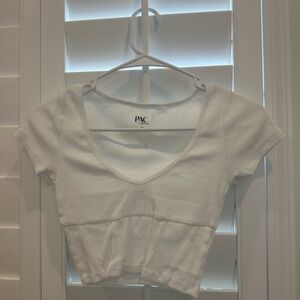 PacSun White Crop Top